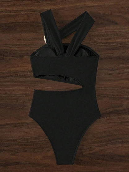 Sexy One-Shoulder Push-Up Monokini Swimsuit for Women Beachwear