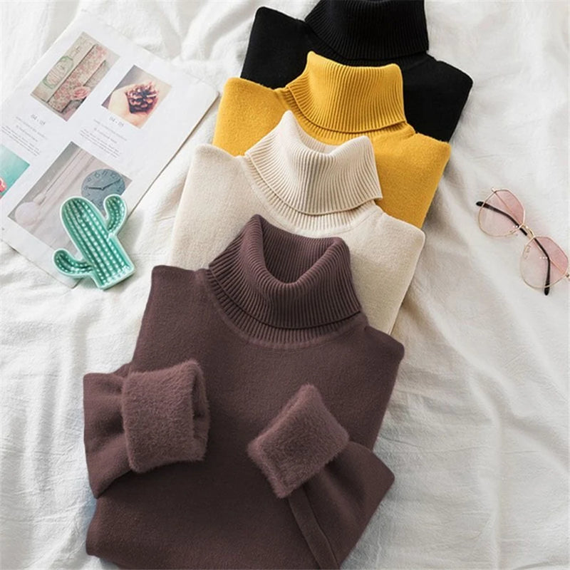 Elegant Turtleneck Winter Sweater for Women