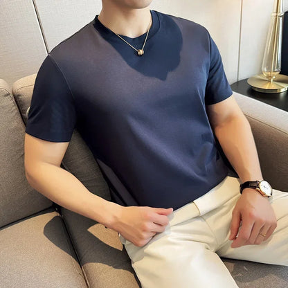 Men's Summer Ice Silk Cotton T-Shirt