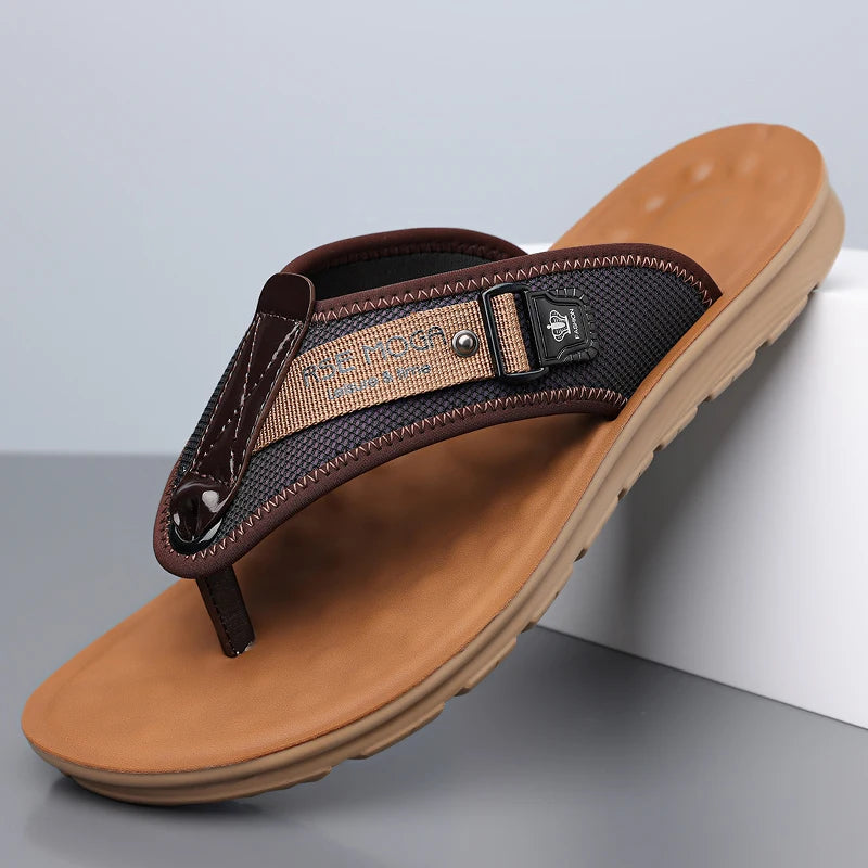 Men’s Summer Flip Flops – Fashion Non-Slip Outdoor Beach Slides
