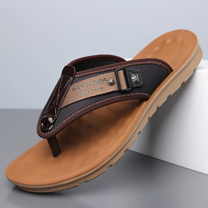 Men’s Summer Flip Flops – Fashion Non-Slip Outdoor Beach Slides