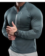 Men's Quick-Dry Long-Sleeve Gym T-Shirt
