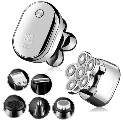 Men’s Multi-Grooming Kit – Electric Shaver & Beard Trimmer with Digital Display