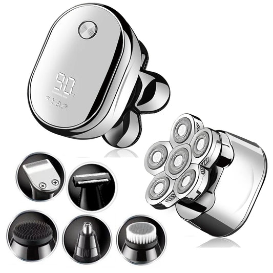 Men’s Multi-Grooming Kit – Electric Shaver & Beard Trimmer with Digital Display