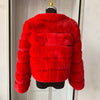 Women's High-Quality Faux Fox Fur Coat