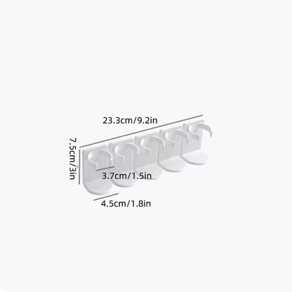 Houseeker 5-Row Wall-Mounted Storage Rack – Organizer Shelf
