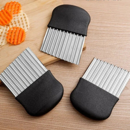 Stainless Steel Potato Chip Slicer & Crinkle Cutter