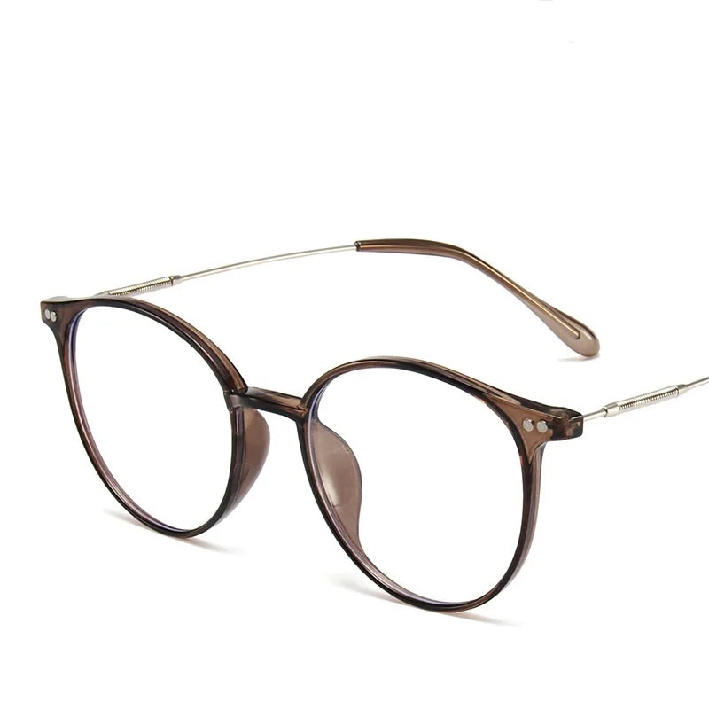 Unisex Round Anti-Blue Light Glasses – Computer Frame