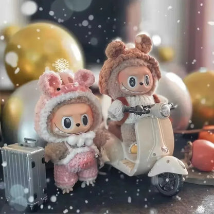 Labubu Mini Electric Motorcycle with Lights & Music – Doll Accessory Gift