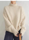 Luxurious 100% Cashmere Turtleneck Sweater for Women