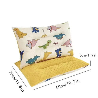 Kids Cotton Velvet Pillow 30x50cm – Soft Baby Comfort Pillow