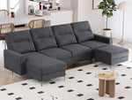 Convertible U-Shaped Modular Sofa Set with Double Chaise