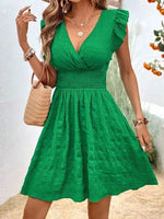 Women’s V-Neck A-Line Holiday Beach Dress