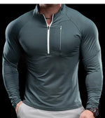 Men's Quick-Dry Long-Sleeve Gym T-Shirt