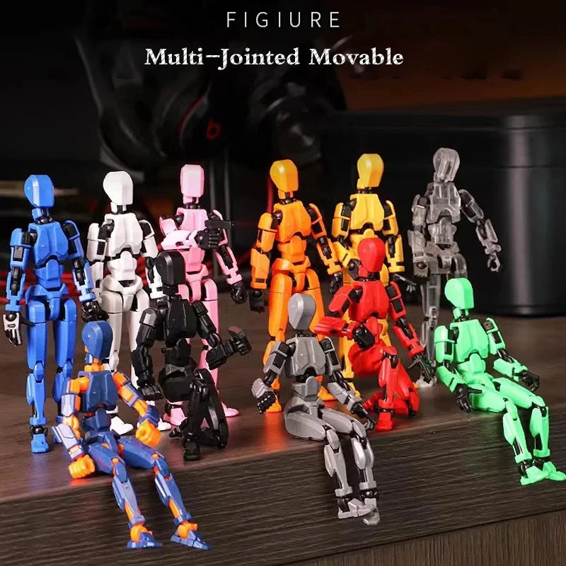 3D Printed Transformable Robot Action Figures