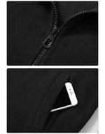 Men's Solid Color Polar Fleece Jacket