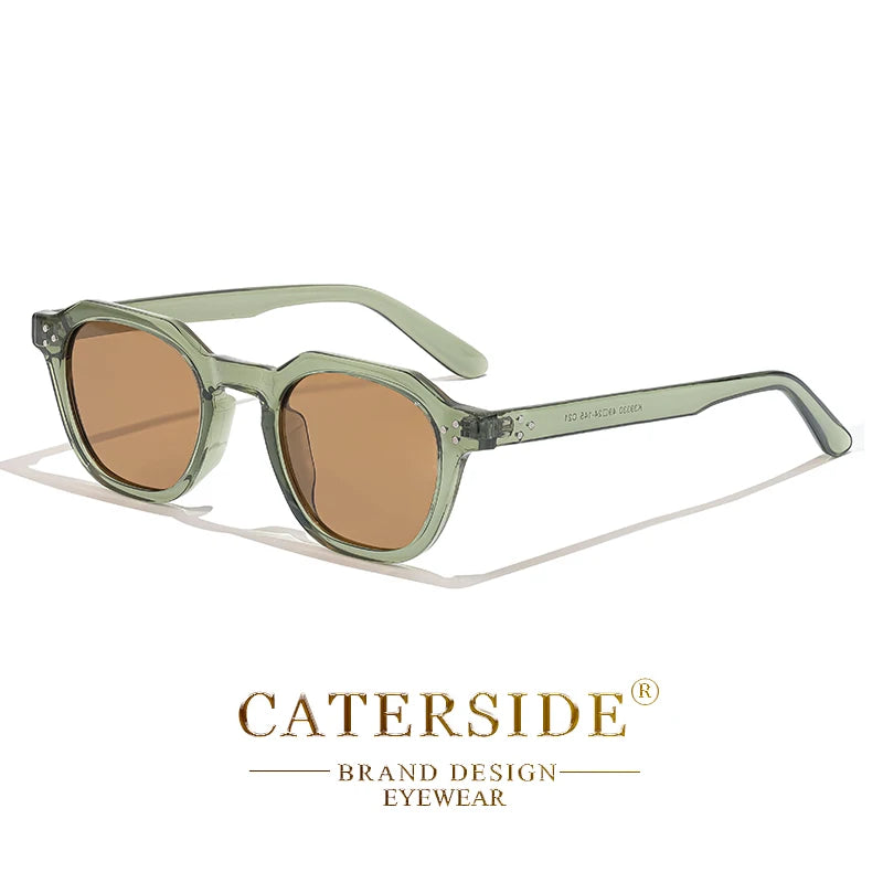 Retro Polarized Sunglasses for Men and Women with Ultralight TR90 Frame