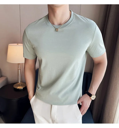 Men's Summer Ice Silk Cotton T-Shirt