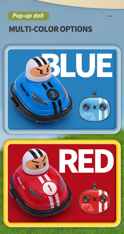 RC Super Battle Bumper Car with Pop-Up Doll – 2.4G Remote Control Toy