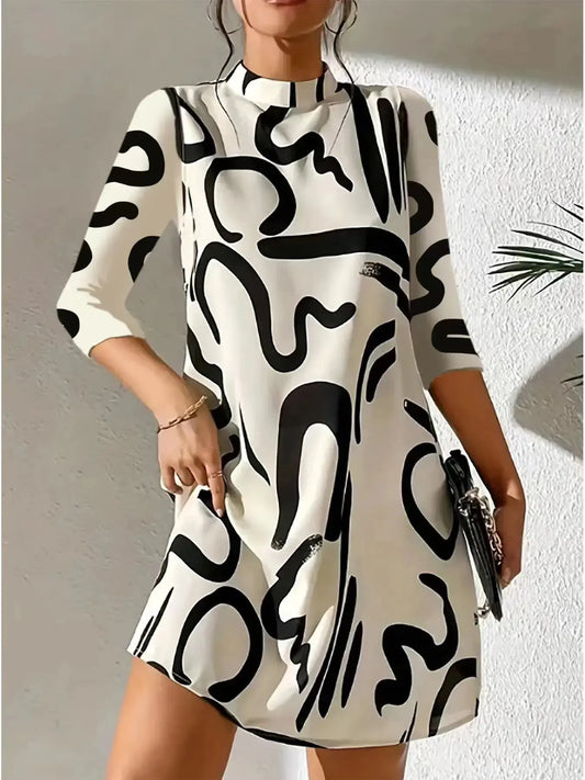 Women’s Fashion Print Mini Dress