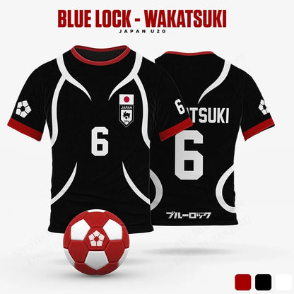Men’s Blue Lock Sae Itoshi Anime Jersey – Oversized 3D Print T-Shirt