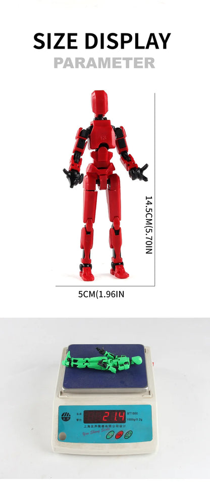 DIY Luminous T13 Multi-Jointed Movable Robot & Dog Action Figures