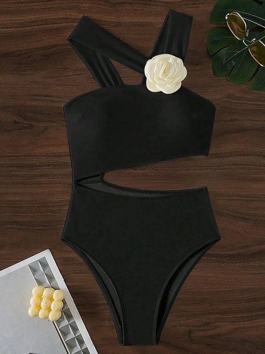 Sexy One-Shoulder Push-Up Monokini Swimsuit for Women Beachwear