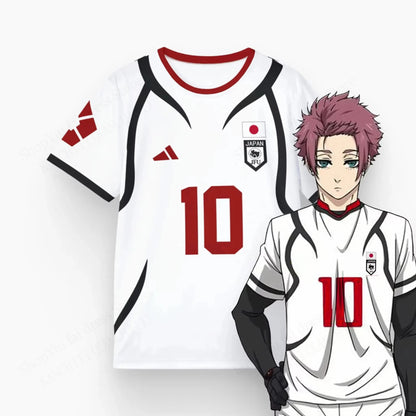 Men’s Blue Lock Sae Itoshi Anime Jersey – Oversized 3D Print T-Shirt