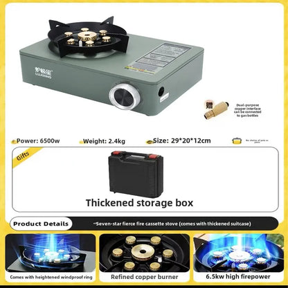 Portable Cassette Gas Stove for Outdoor Camping with Magnetic Ignition