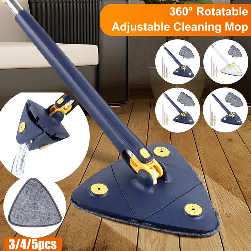 360° Rotatable Self-Wringing Triangle Mop