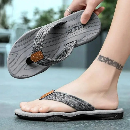 Men’s Casual Flip Flops – Anti-Slip Beach Sandals