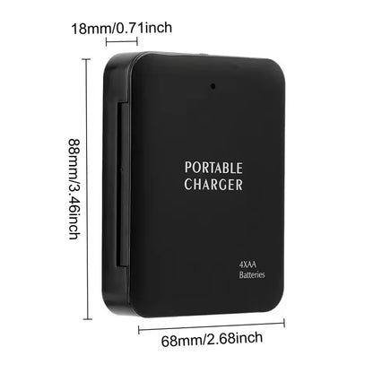 USB Charger Power Box – Emergency Battery Charger with Flashlight