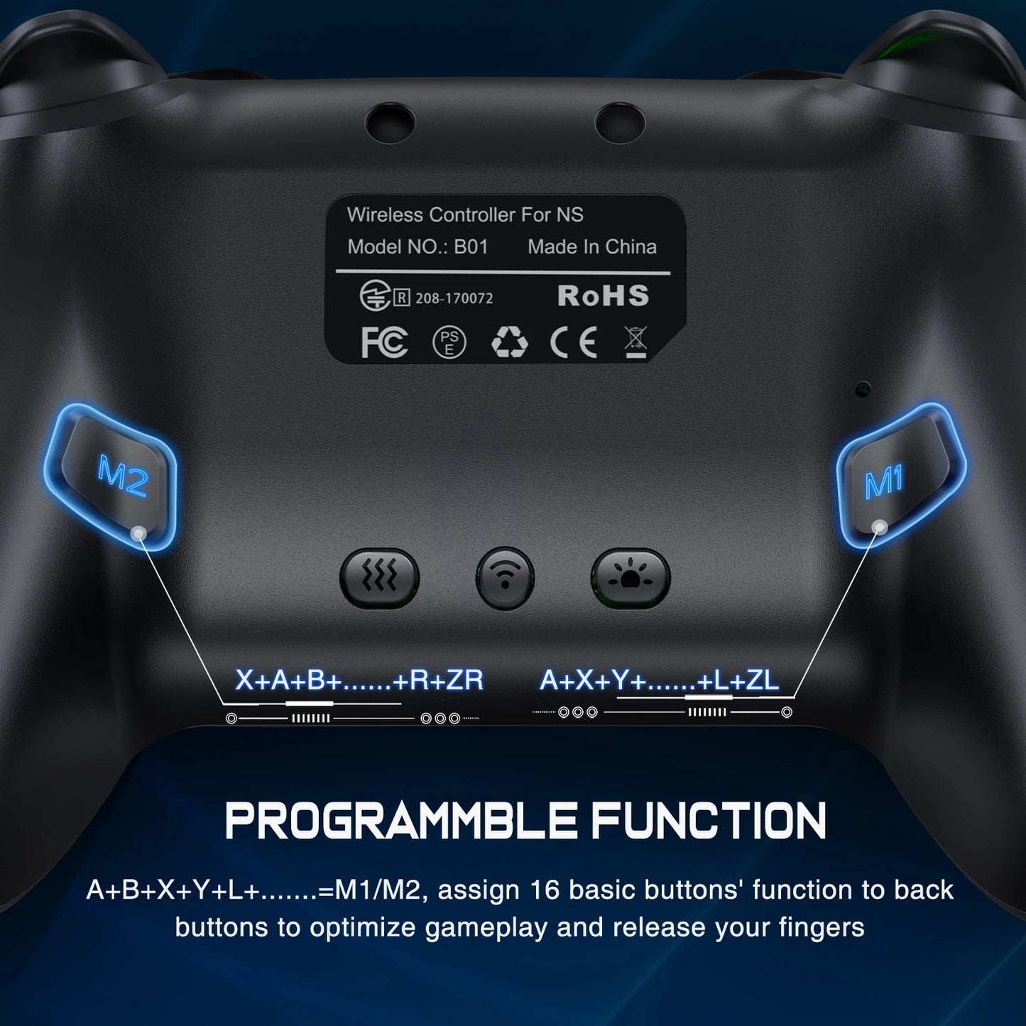 Dinofire Wireless Bluetooth RGB Game Controller