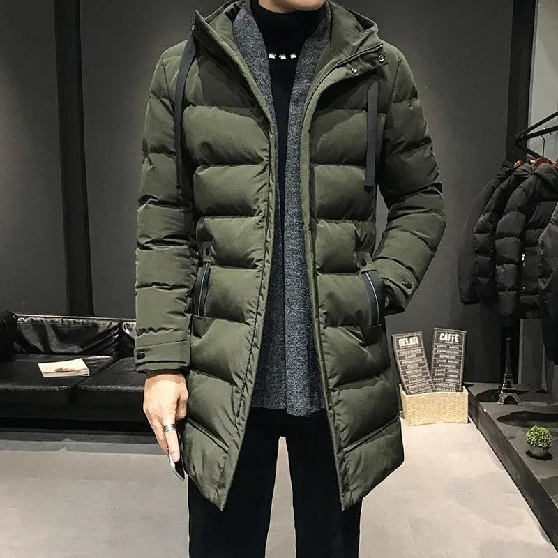 Men Long Down Jackets Winter Coats Chaquetas