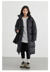 White Duck Down Loose Fit Casual Jacket, Autumn/Winter