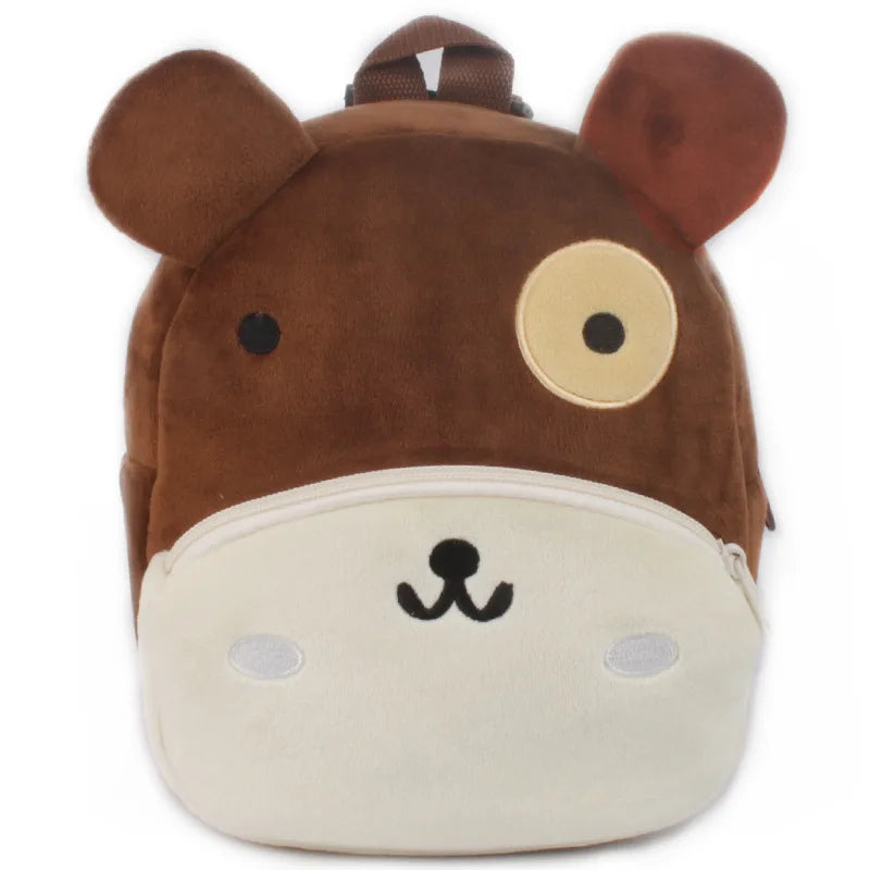 3D Cartoon Plush Kids School Backpack