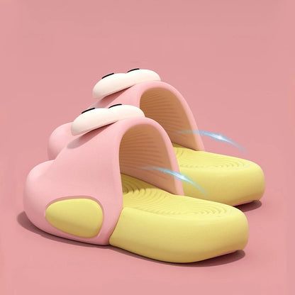 Smile Children’s Slippers – Soft EVA Sole, Big Eyes Design for Boys & Girls