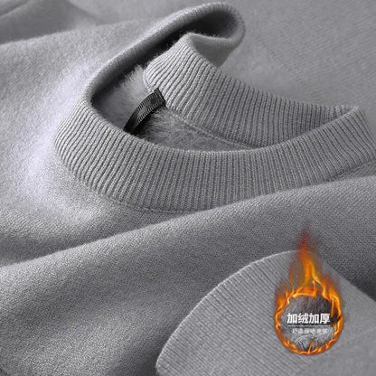 Plush Men's Knitted Turtleneck Sweater