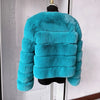 Women's High-Quality Faux Fox Fur Coat