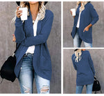 Autumn Knitted Long Coat Women’s Loose Fit Cardigan Sweater Jacket