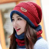 Winter Knit Hat & Scarf Set for Men