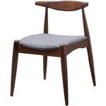 Francie Fabric Dining Chairs with Oak Finish