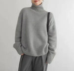 Luxurious 100% Cashmere Turtleneck Sweater for Women