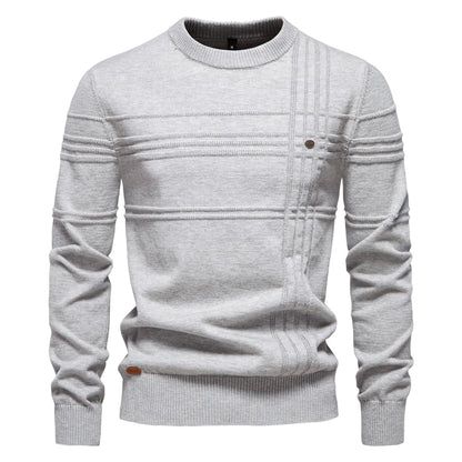 Striped Crewneck Sweater - Cozy & Stylish