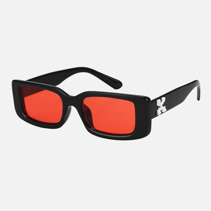 Retro Rectangle Cycling Sunglasses for Men and Women UV400 Protection