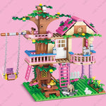 Girls Friendship Tree House Villa Castle Building Blocks