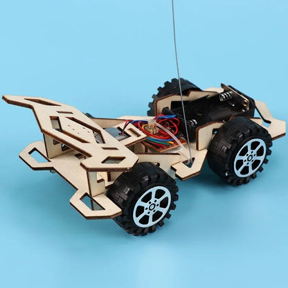 Kids Remote Control Electric Wooden Racing Toys