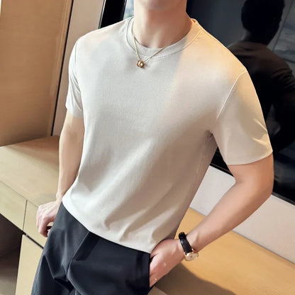 Men's Summer Ice Silk Cotton T-Shirt