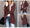 Autumn Knitted Long Coat Women’s Loose Fit Cardigan Sweater Jacket