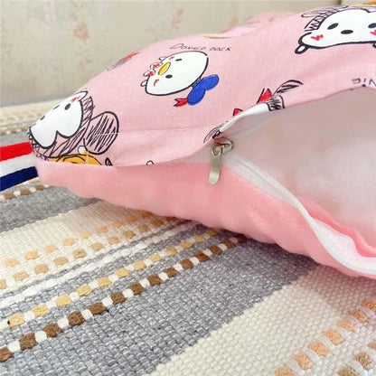 Kids Cotton Velvet Pillow 30x50cm – Soft Baby Comfort Pillow